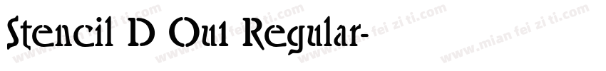 Stencil D Ou1 Regular字体转换